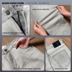 Quần Jeans Slim Fit Denim My Life vải Denim Cotton thoải mái, dáng chuẩn, co giãn thoải mái