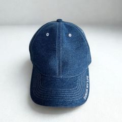 (PK01) Nón mũ lưỡi trai denim đứng form, thêu chữ nổi bật - Denim My Life
