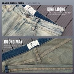 Quần Jeans Stone Wash Series DENIM & MY LIFE Form Loose Fit (QJ21)