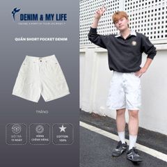 Quần Short Pocket DENIM & MY LIFE Trắng (QSJ06)