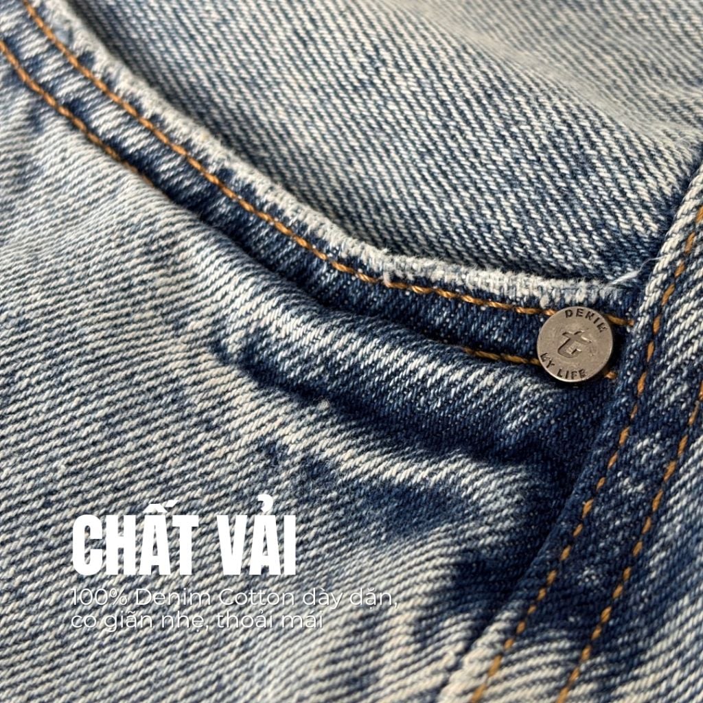 Quần Short Pocket DENIM & MY LIFE chất vải denim cottion (QSJ04)