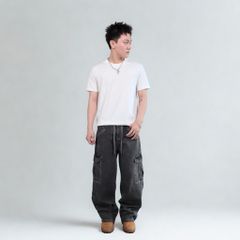 Quần jeans CARGO PANT DENIM & MY LIFE UNISEX (QJ14)