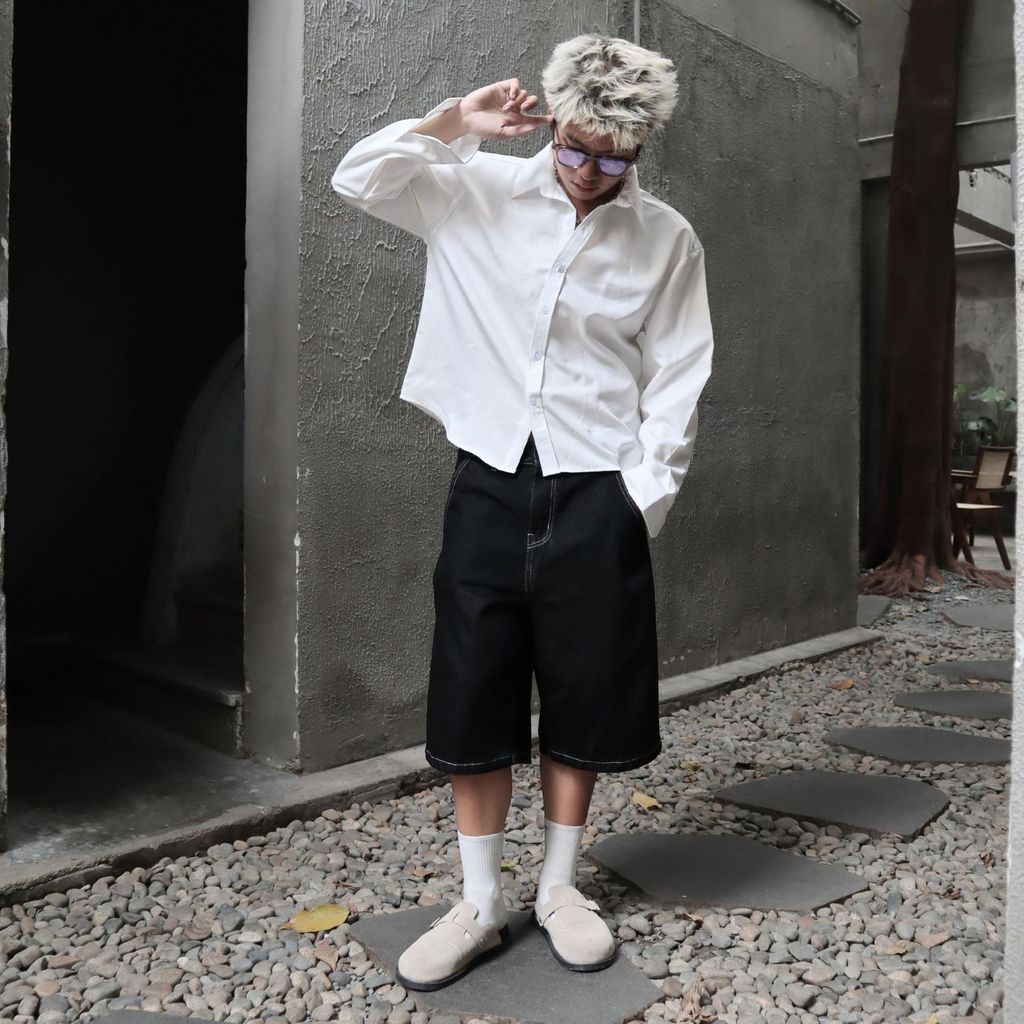 Quần Short Baggy Denim Nam Nữ - Chất Cotton Denim Chính Phẩm Cao Cấp Dày Dặn Denim My Life (QSJ01.1)