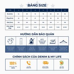 Quần jean nam nữ ống suông rộng DENIM MY LIFE QUẦN DÀI bò unisex mang đậm phong cách cá nhân