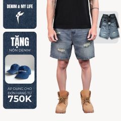 (QSJ05) Quần Short Jeans wash rách