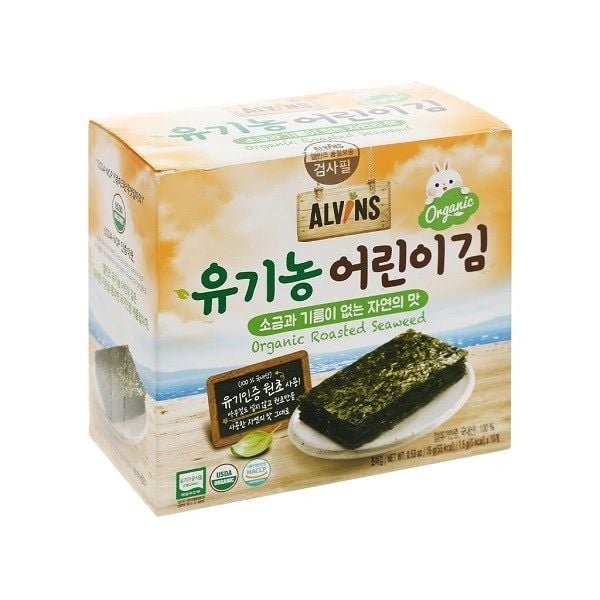  Rong biển hữu cơ tách muối Alvins cho bé từ 6M+ (15g) 