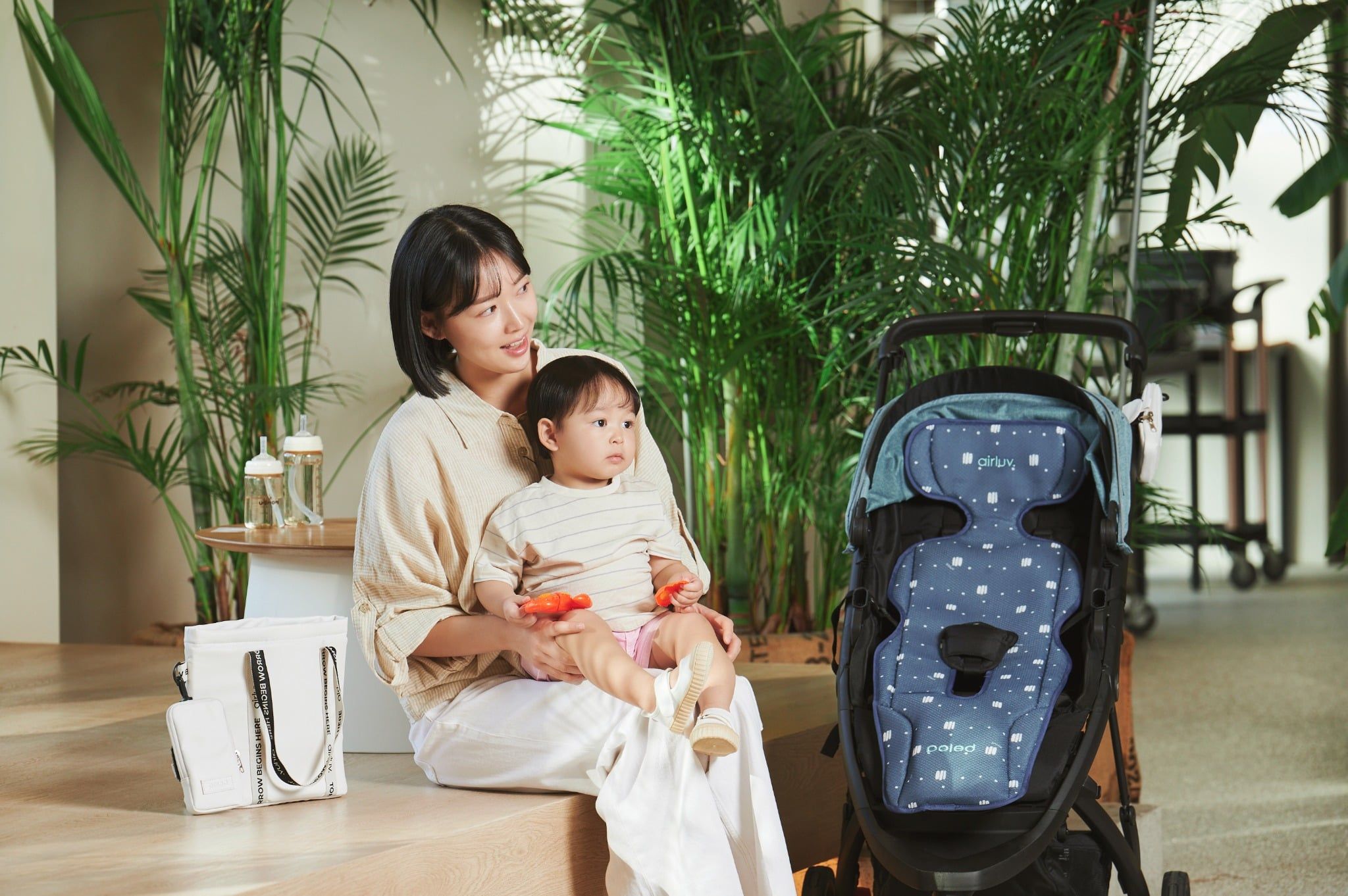  Tấm Lót Xe Đẩy / Ghế Ô Tô Poled Airluv Donut Điều Hòa Làm Mát Cho Bé 