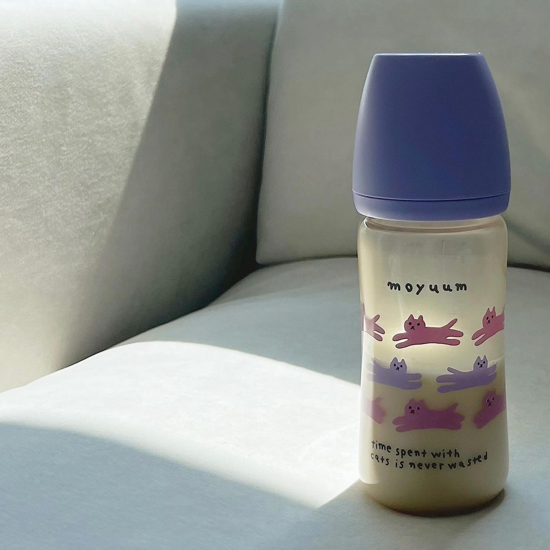  Bình Sữa PPSU Cổ Rộng Moyuum With Cat 270ml 