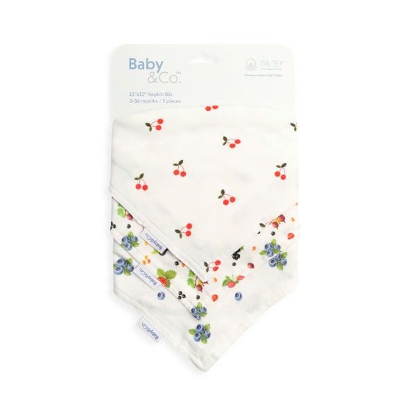  Set 3 Yếm Vải Baby&Co. Cho Bé (28x28 cm) 