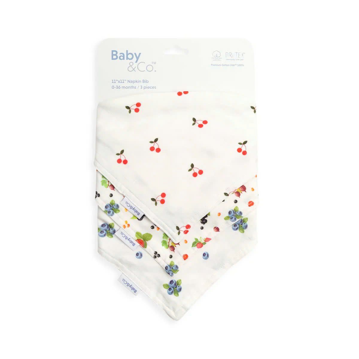  Set 3 Yếm Vải Baby&Co. Cho Bé (28x28 cm) 