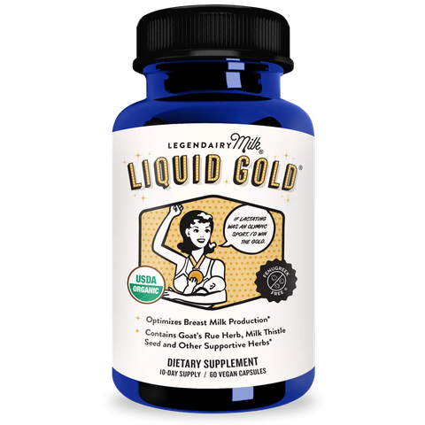  Viên Uống Lợi Sữa Legendairy Milk Liquid Gold Cho Mẹ Sau Sinh Và Cho Con Bú (60 Viên) 