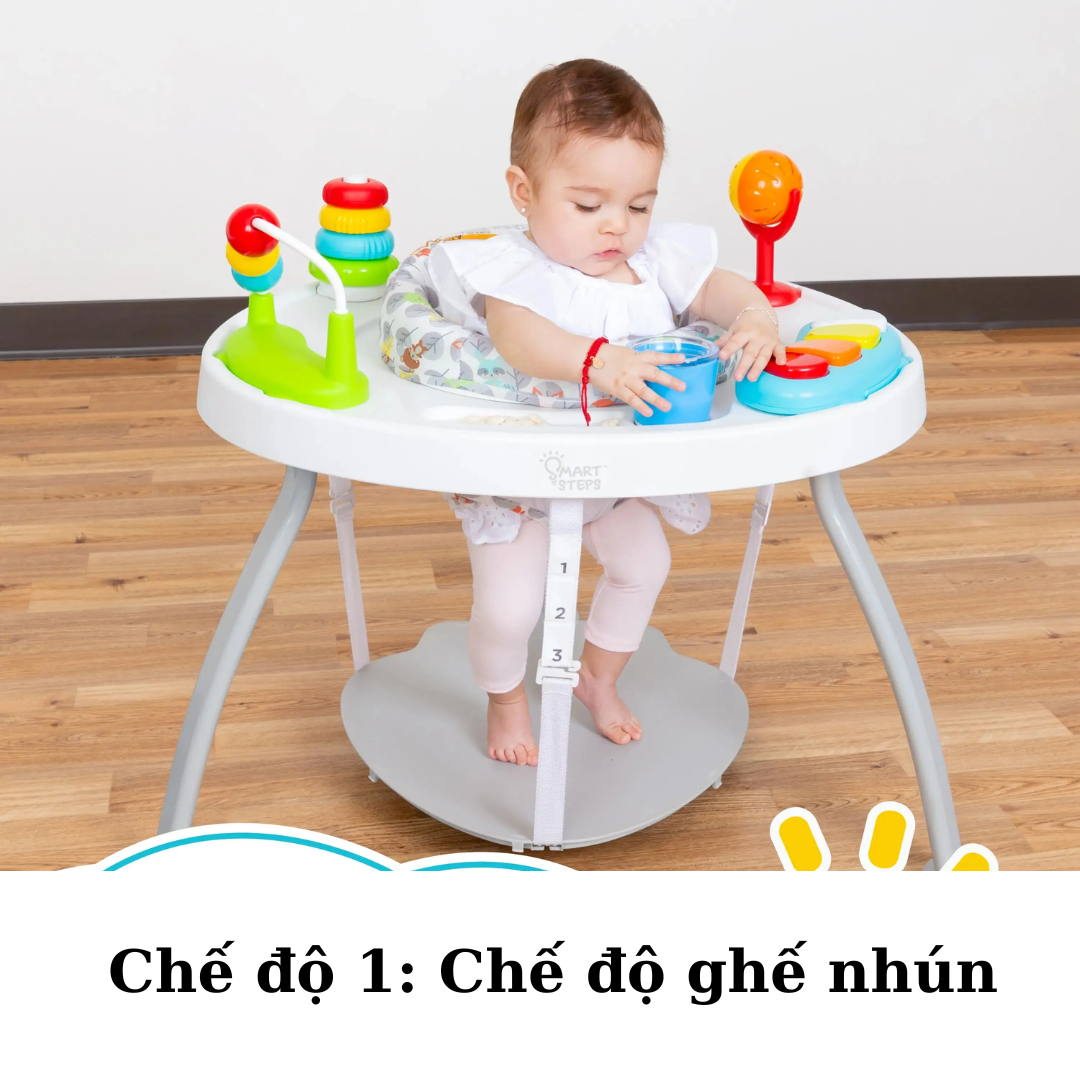 Ghế nhún Baby Trend kèm đồ chơi 3 trong 1 