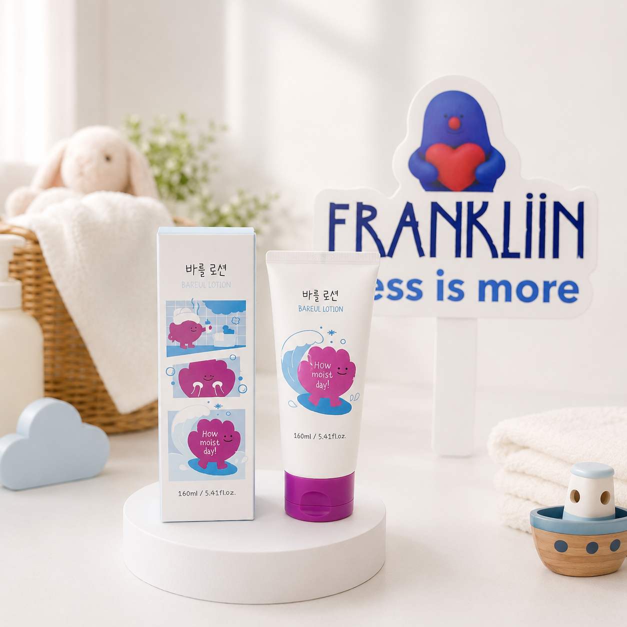  SỮA DƯỠNG ẨM LÀM DỊU DA FRANKLiiN Bareul Baby Lotion 160ml 