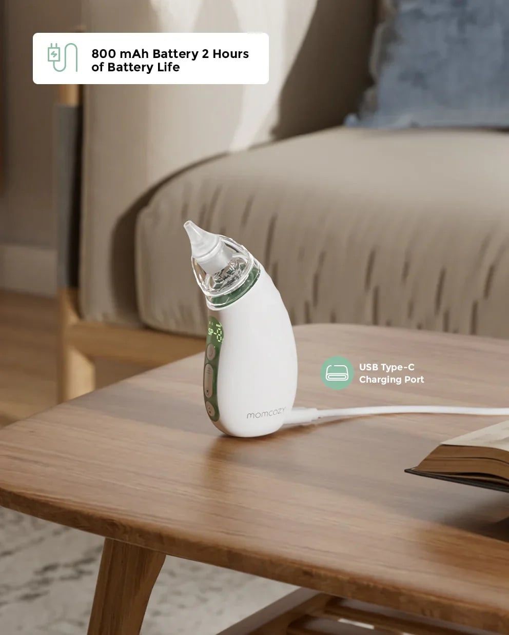  Máy Hút Mũi Điện Tử Momcozy BN02 Nasal Aspirator 