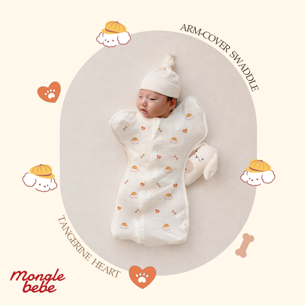  Nhộng Chũn Kín Tay 2in1 Đa Năng Eyelet Airmesh Mềm Mịn Mongle Bebe Hàn Quốc 