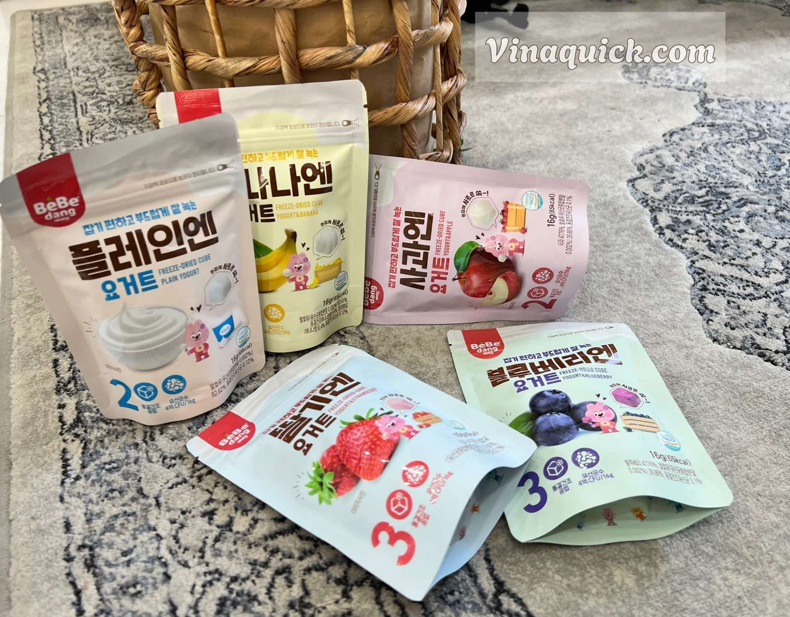  Sữa Chua Sấy Khô Bebedang Hàn Quốc (16g) 