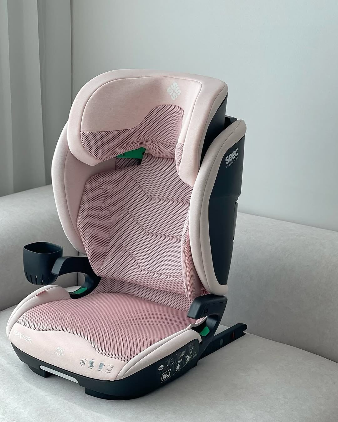  GHẾ NGỒI Ô TÔ BOOSTER SEEC MAX I-ZIN JUNIOR - MÀU HỒNG 