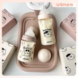  Bình Sữa PPSU Cổ Rộng UBmom Cún Aloha Choco 