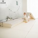  THẢM MÁT PU GẤP GỌN LICOCO / GGUMBI - MÀU IVORY/ANGEL GRAY 