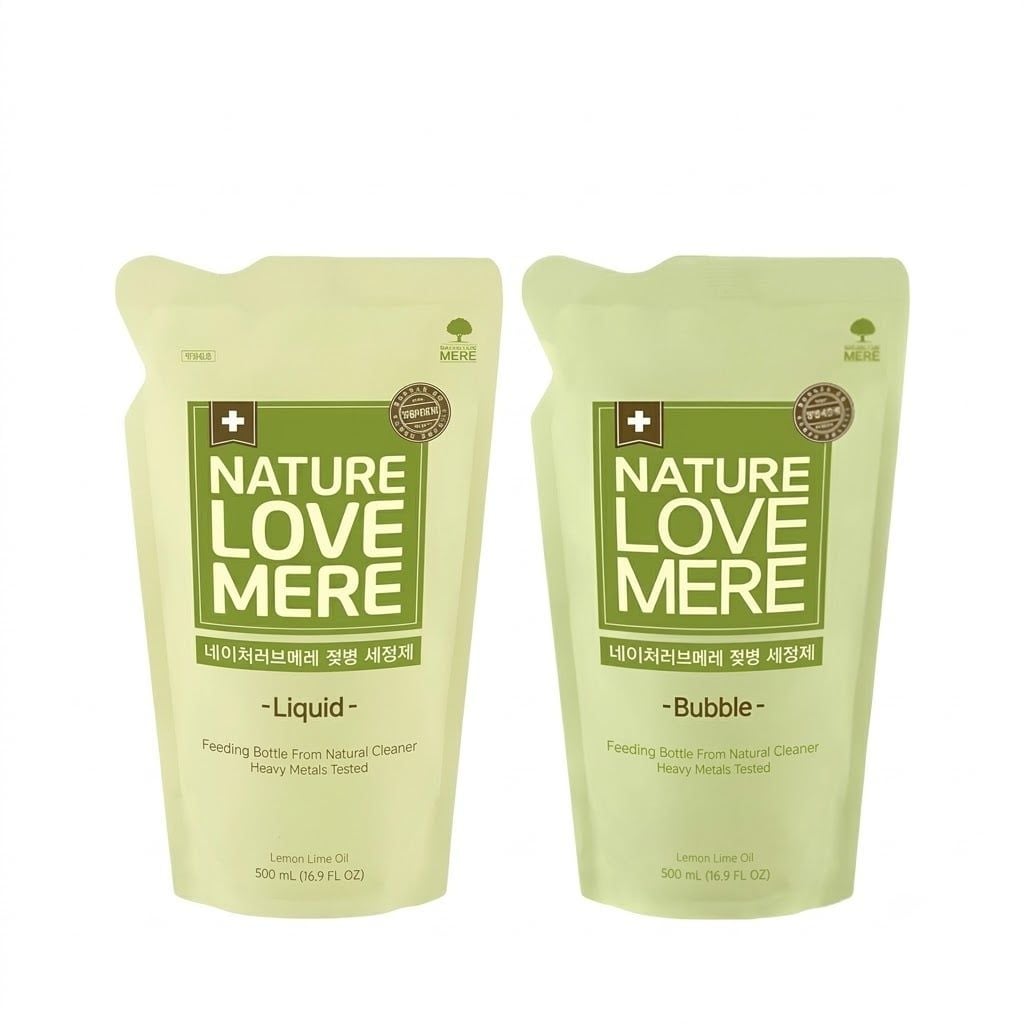  Nước rửa bình tạo bọt thuần chay Nature Love Mere (Dạng Túi) 