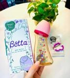  Bình Sữa Betta PPSU Họa Tiết Hoa 240ml 
