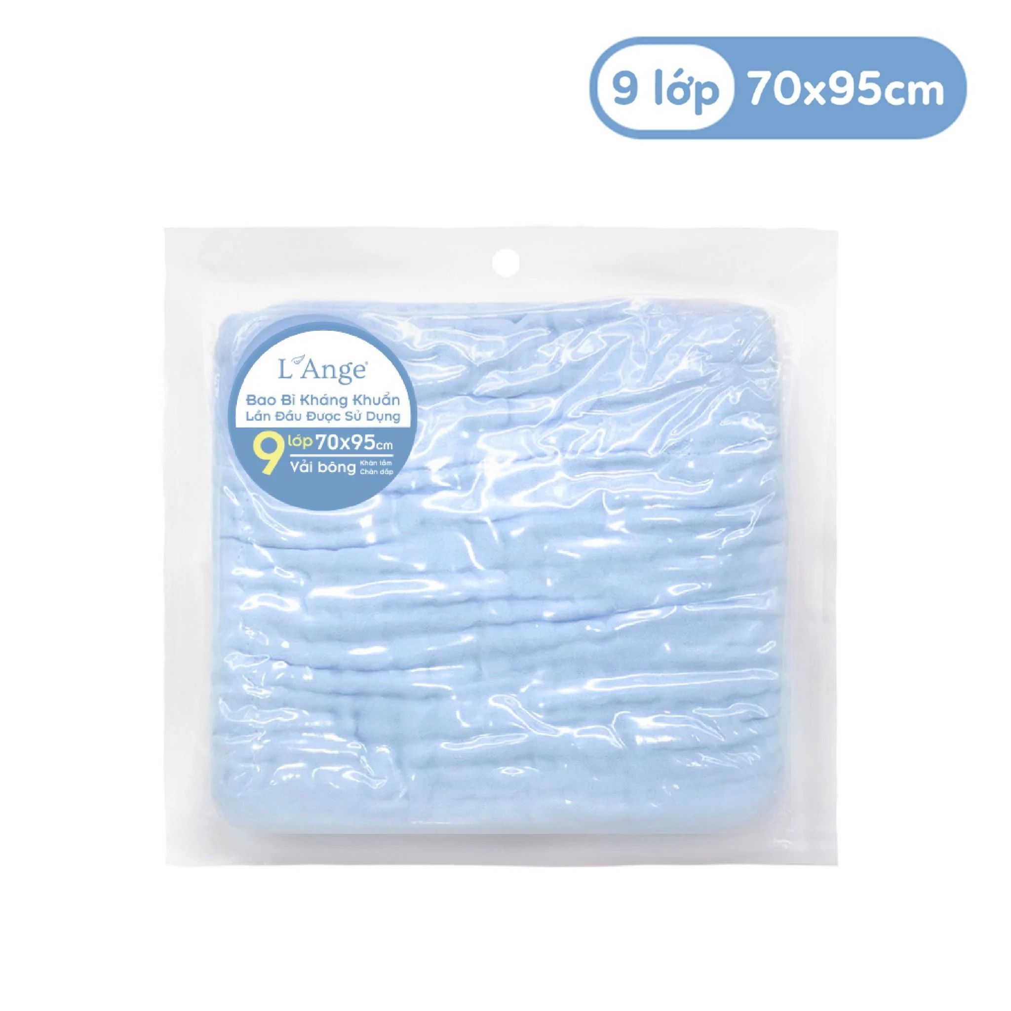  Khăn tắm vải bông 9 lớp L'ange 70 x 95 cm 