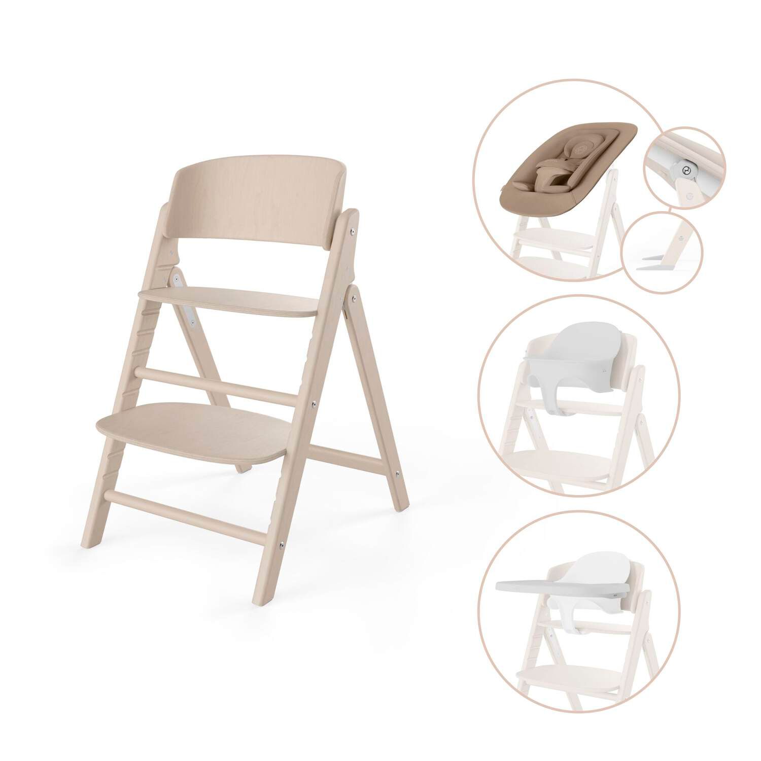 Ghế Ăn Dặm Cybex Click&Fold - Màu All Natural Light 