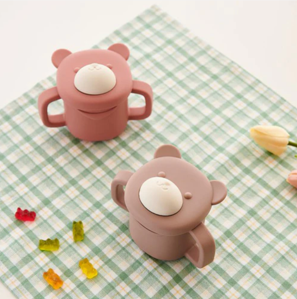  Cốc uống nước silicone Firgi kèm nắp đậy 