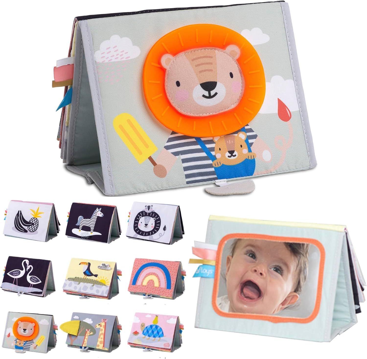  Sách Vải Hỗ Trợ Tập Lẫy Taf Toys Savannah Tummy-Time Book 