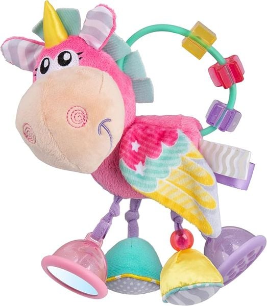  Đồ Chơi Lục Lạc Kỳ Lân Hoạt Động PlayGro Unicorn Clip Clop Pink 