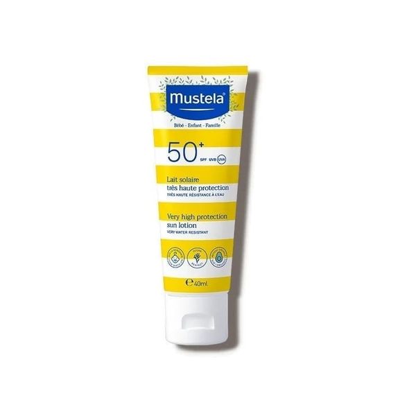  Kem Chống Nắng Mustela Cho Cả Gia Đình Very High Protection Sun Lotion SPF 50+ 40ml 