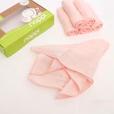  Hộp 6 khăn sữa sợi tre Nappi 30 x 30 cm - Màu Hồng 