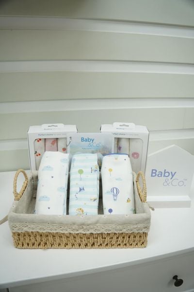  Set 3 Khăn Đa Năng Nursing Cloth cho bé Baby&Co. ( 76x76 cm) 