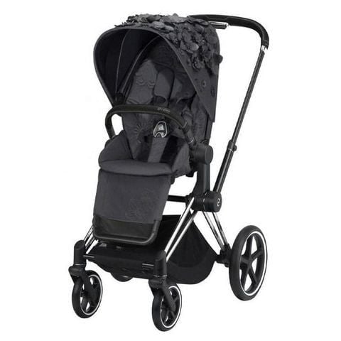  XE ĐẨY CYBEX PRIAM 3 - CHROME BROWN/ FE SIMPLY FLOWERS Dark Grey 