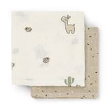  Set 2 Khăn Vỗ Ợ Lalee Cotton Done By Deer (65 x 65 cm) 