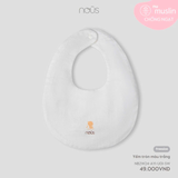  Yếm tròn Nous màu trắng 