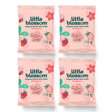  Bánh ăn dặm Little Blossom Organic Brown Rice Puffs vị Dâu (gói 4g) 