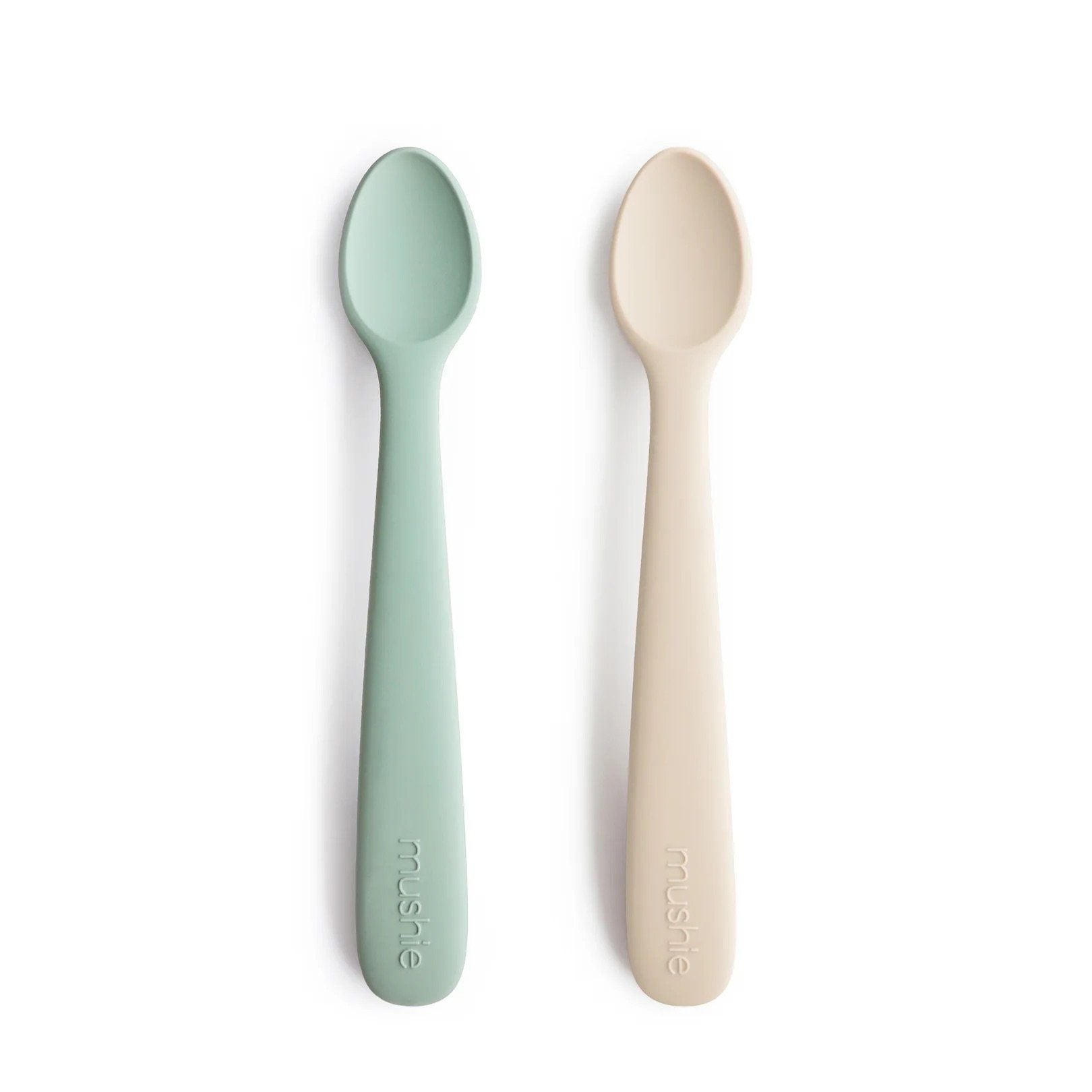  (A) Set 2 Thìa Ăn Dặm Silicone Mushie Cho Bé 