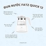  Máy đun và hâm nước pha sữa điện tử Fatzbaby Quick 12 