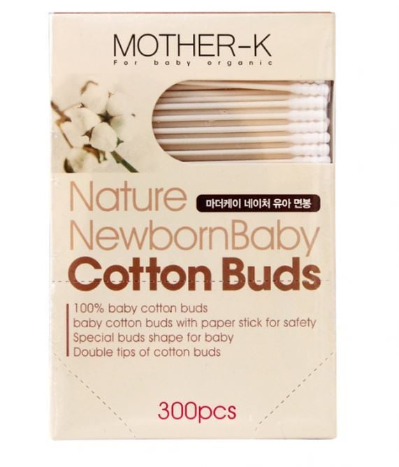  TĂM BÔNG SƠ SINH 1 ĐẦU XOẮN MOTHER-K HÀN QUỐC (300C) 