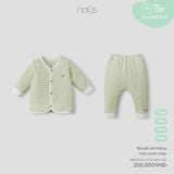  Bộ Tay Dài Nous Cài Thẳng Màu Xanh Nhạt 