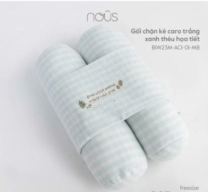  Gối Chặn Nous Kẻ Caro Thêu Họa Tiết 