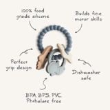  Bộ Vòng Đồ Chơi Gặm Nướu Mushie Teething Ring (A) 