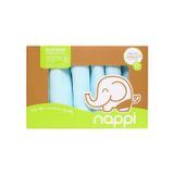  Hộp 6 khăn sữa sợi tre Nappi 30 x 30 cm - Màu Xanh 
