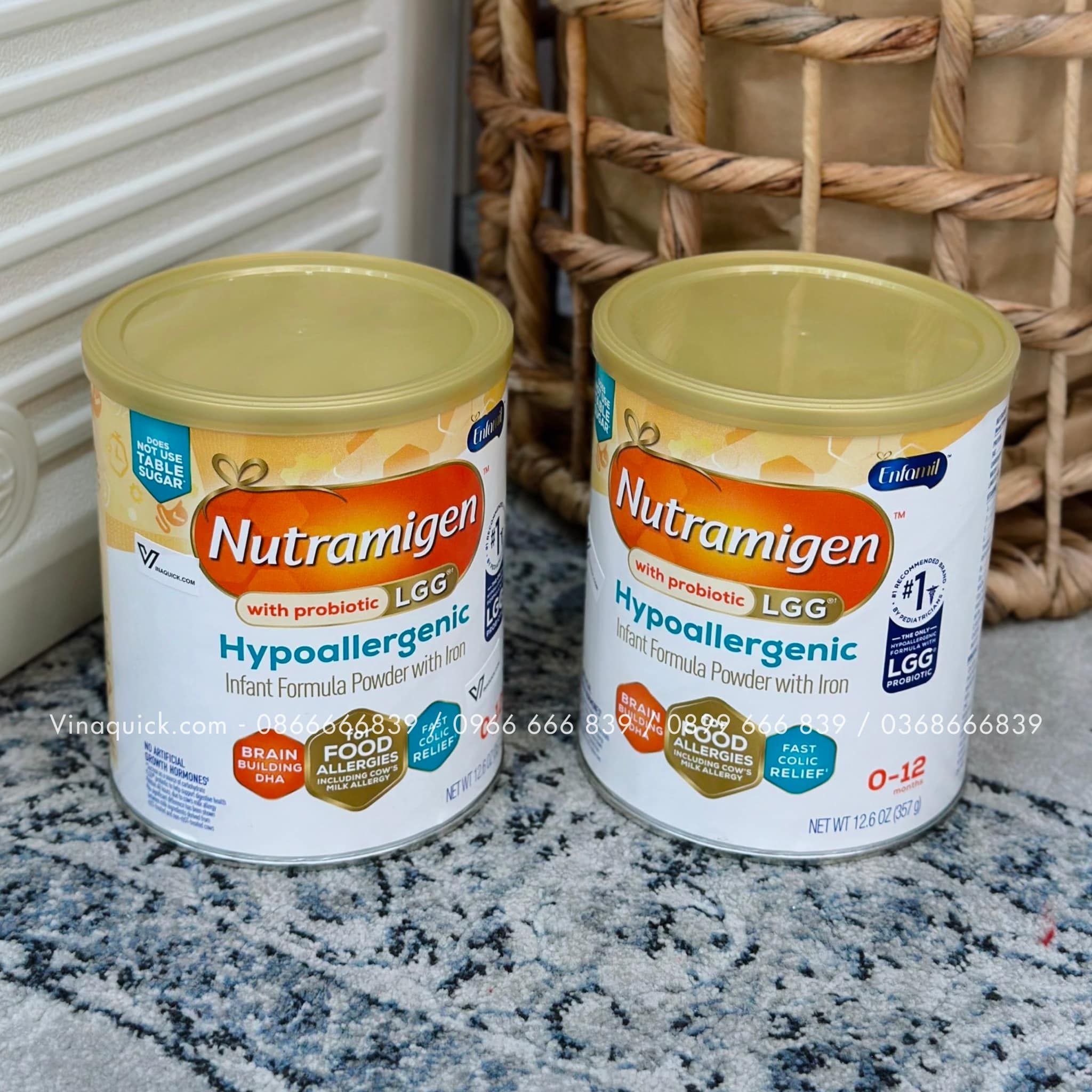 Sữa Bột Nutramigen® Hypoallergenic Infant Formula Brain Building