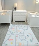  Thảm chơi PVC cao cấp cho bé Dwinguler - Dino Road and Solid 