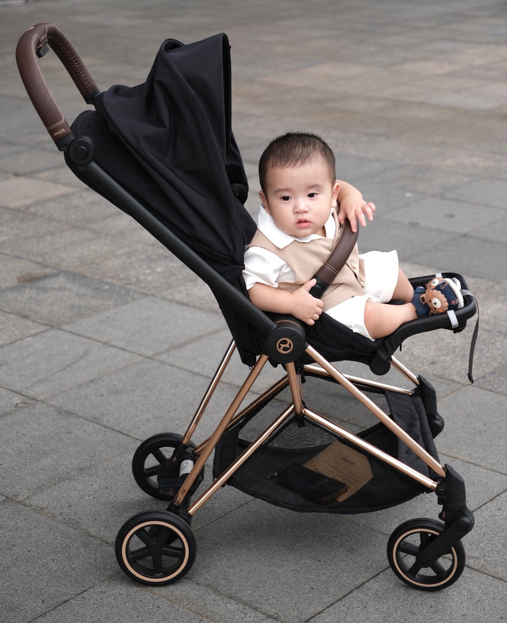  XE ĐẨY CYBEX MIOS 3 - ROSE GOLD / MIRAGE GREY 