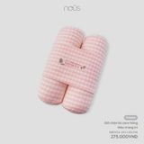  Gối Chặn Nous Kẻ Caro Thêu Họa Tiết 