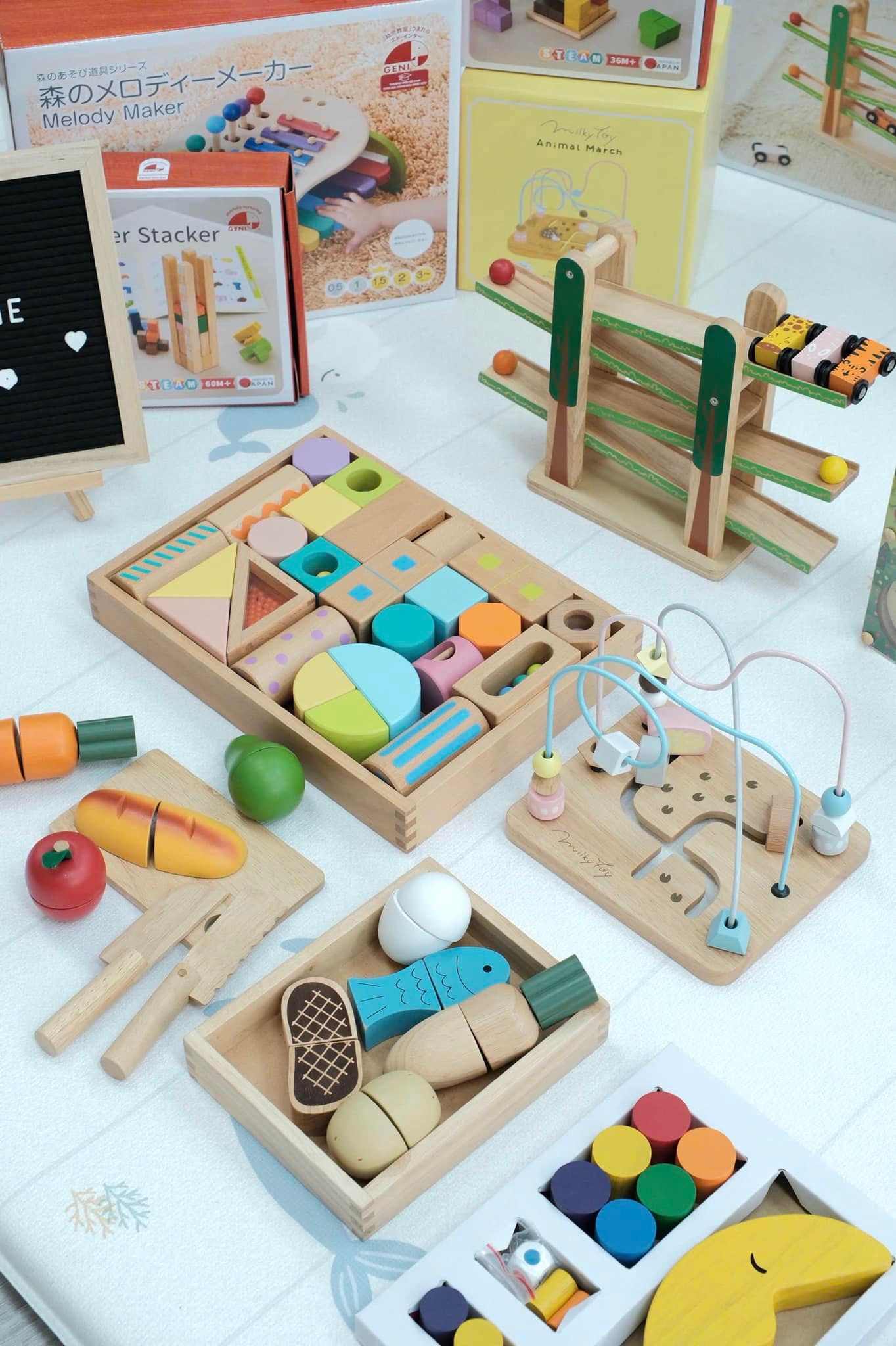  Đồ Chơi Mô Hình Xe Trượt Gỗ Geni Forest Coaster 