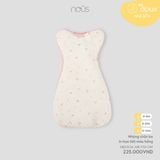  Nhộng Chũn Nous Màu Be In Họa Tiết Màu Hồng 